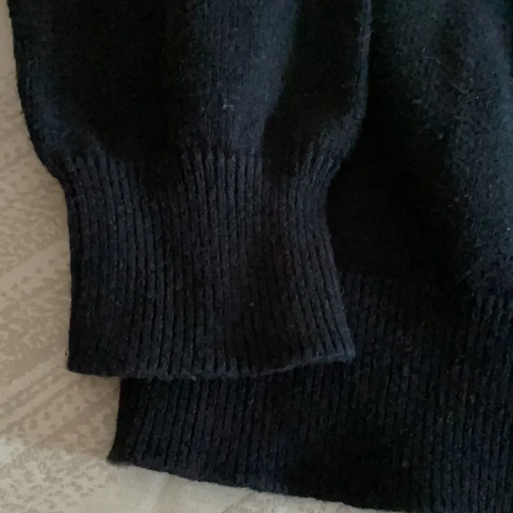 Vince Boys Navy Blue & Black Crewneck Sweater